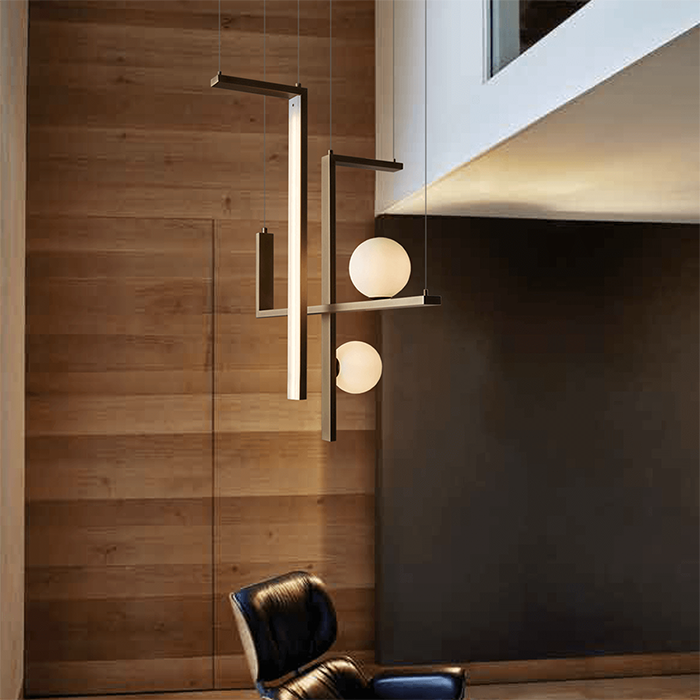 Dark Lighting Tetris Pendant Light