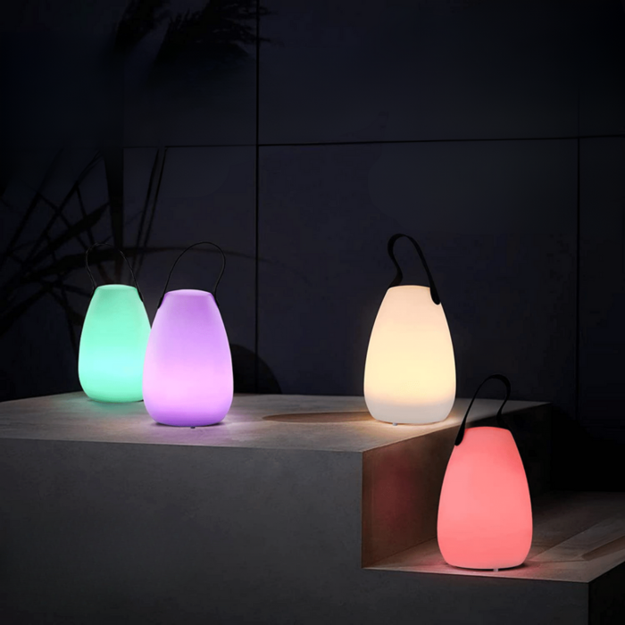 Bright Star TL703 WHITE - Outdoor Colour Changing Rechargeable Lamp