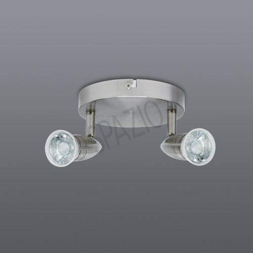 Spazio 8906.2R.18 Nyla 2 Light Round Gu10 LED Surface Spotlight