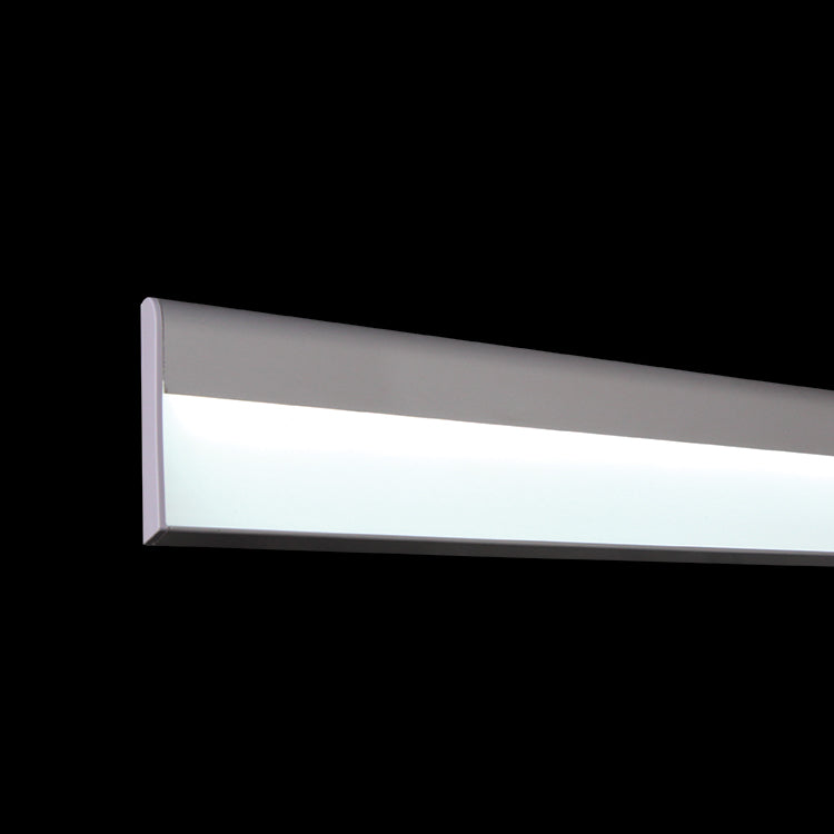Cool White LED strip in Aluminium Skirting Profile