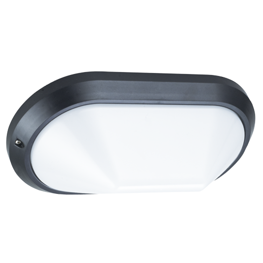 BrightStar BH113 BLACK ABS Plastic with Opal Polycarbonate Cover IP44