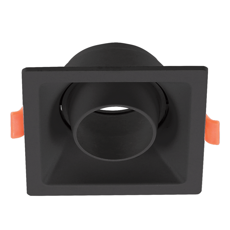 BrightStar DL134 BL Polycarbonate Anti Glare Down Light, Tilt Square Black