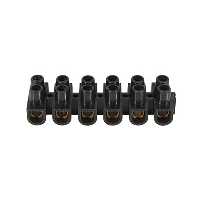 EUROLUX EA66K Connector Strip 30Amp Black 12 Way