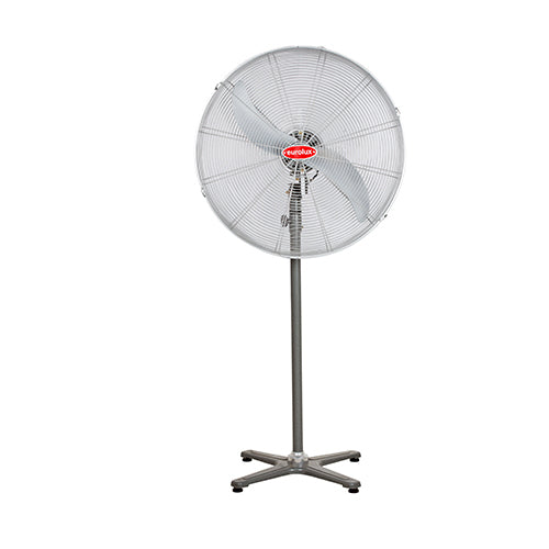 Hurricane Standing Fan 2 Blades Silver