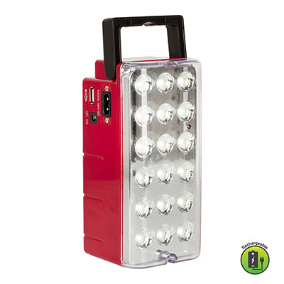 Eurolux FS298RD - Rechargeable Lantern Red LED 5.4w