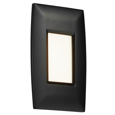 Bright Star FT035 BLACK LED Footlight Fits into a 2 X 4 Surface Mount Box ABS and PC Cover IP65
