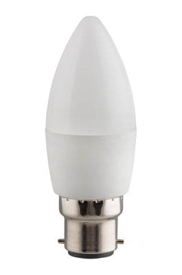 LED Candle 5w B22 5w Dimmable WW Opal
