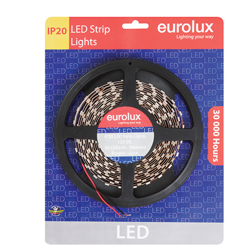 LED Strip 5m 14.4W/m Purple IP20
