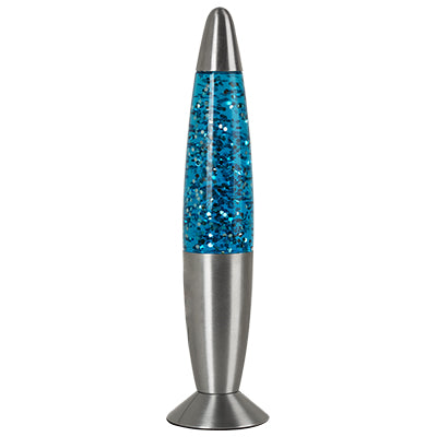 Silver Glitter Lamp | Blue Glitter Lamp | WYNBERG LIGHTS