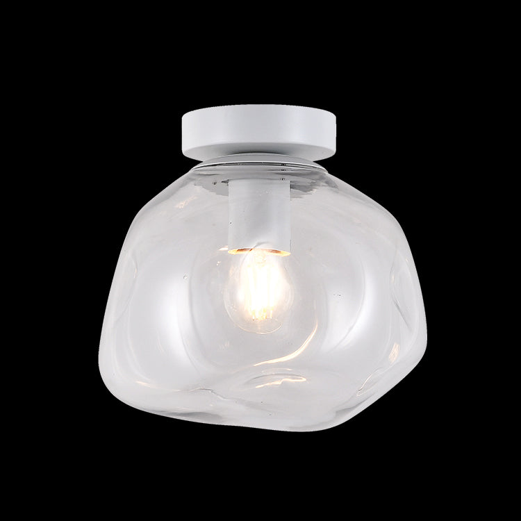 Small Glass Molten Ceiling Light