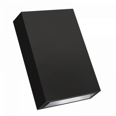 BrightStar L375 BLACK PC LED Wall Light, IP65 Up and Down Facing