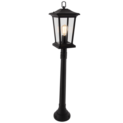 Aluminium Standing Lantern with Clear Glass IP54