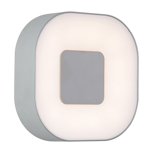 Ublo LED Square Ceiling/Wall Light Silver 8w