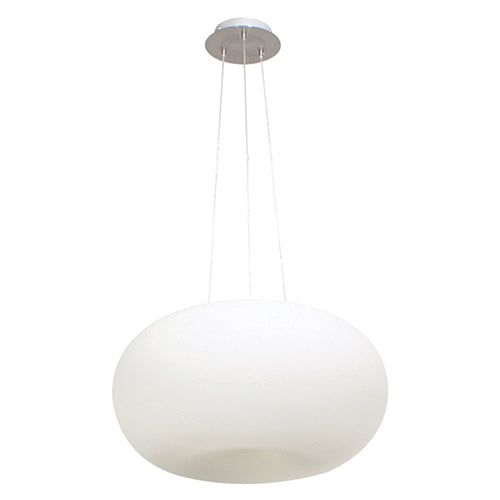 Optica Pendant 450mm Satin Chrome