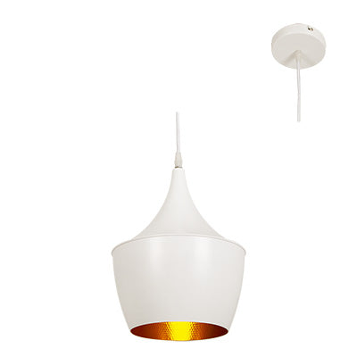 Industria Pendant 240mm White/Gold