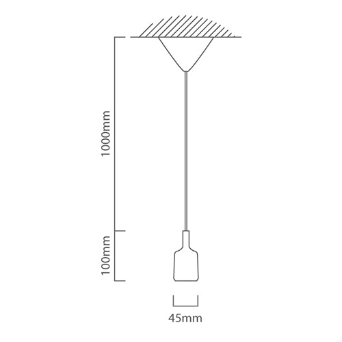 Silicone Pendant Lime