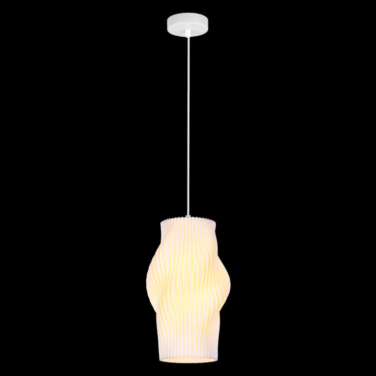 K-Light Snowdrop 3D Printed Recycled Pendant - E27, IP20, White