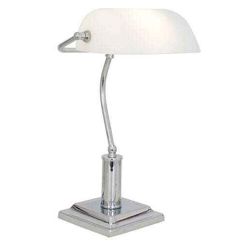 Bankers Table Light 270mm Chrome