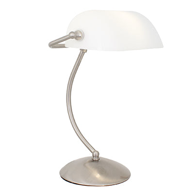 Office T/Lamp 265mm Satin Chrome