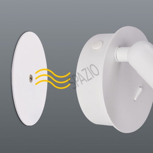 Spazio 8295.3030 Hilton Charge Up Round - Rechargeable Wall Light