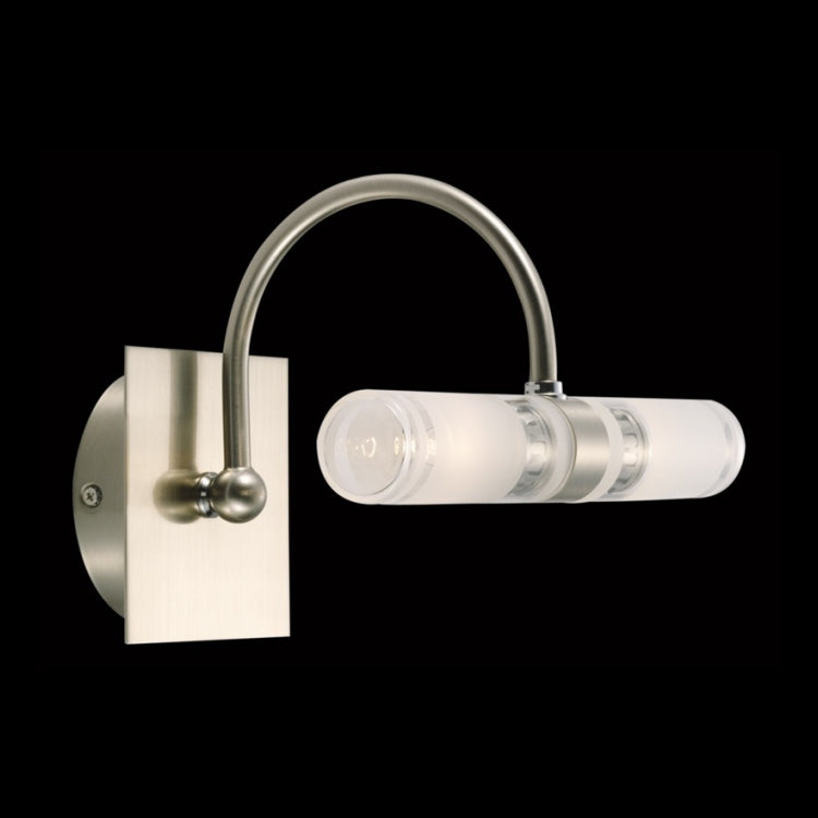Double Horizontal IP44 Frosted Glass Wall Light