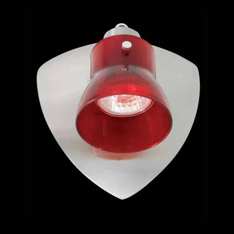 230v G5.3 50W MR16 Single Adjustable Red Colour Glass Spot Light