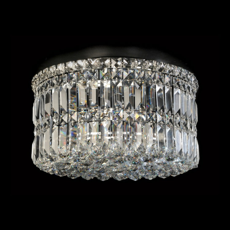 Large Round K9 Crystal Ceiling Fitting