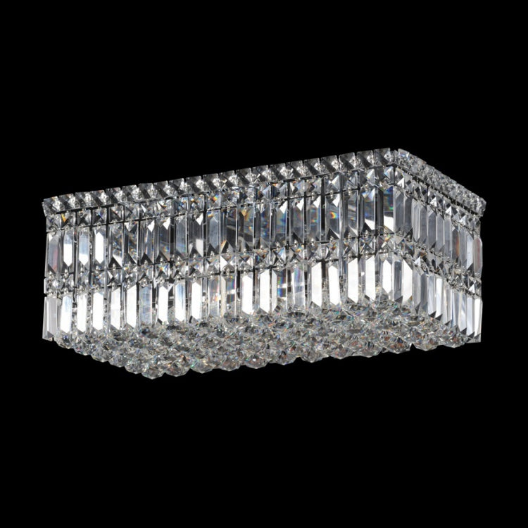 Small Rectangular K9 Crystal Ceiling Fitting