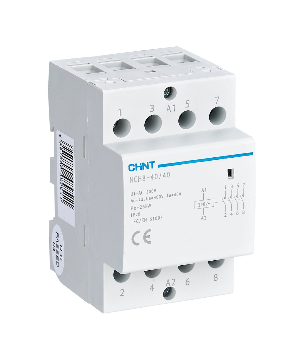CHINT NCH8 Modular Contactor 20A / 63A 230V DIN Rail | Wynberg Lights