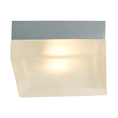 Radiant RC47 Puck Square Ceiling Light 132mm Satin Silver