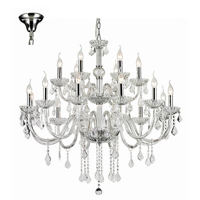 Radiant RCH84 Ash 18 Light Chandelier 1000mm Chrome – WYNBERG LIGHTS