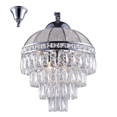 Radiant RP158 Crystal 4LT Pendant Chrome