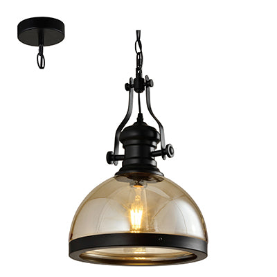 Radiant RP251 Pendant Metal&Glass - Black